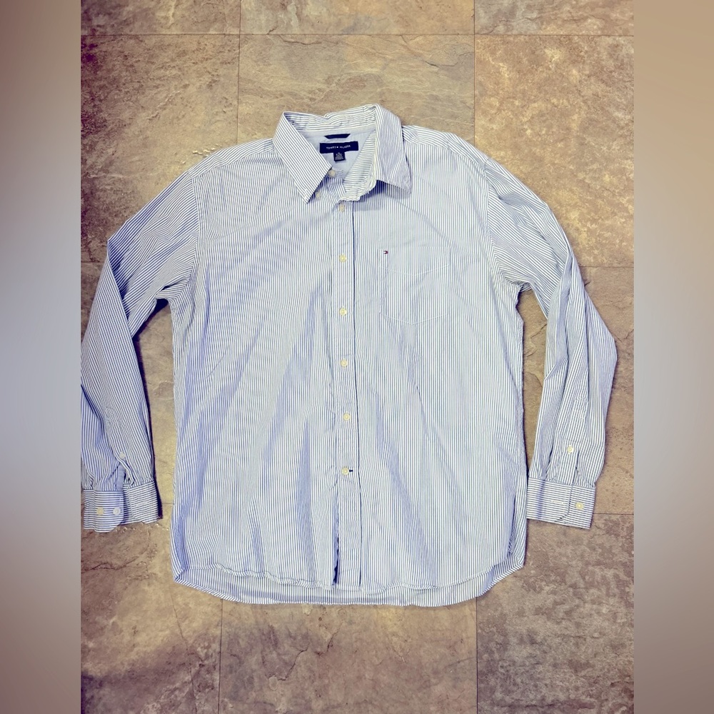 Tommy Hilfiger extra large button up long sleeve dress shirt men’s